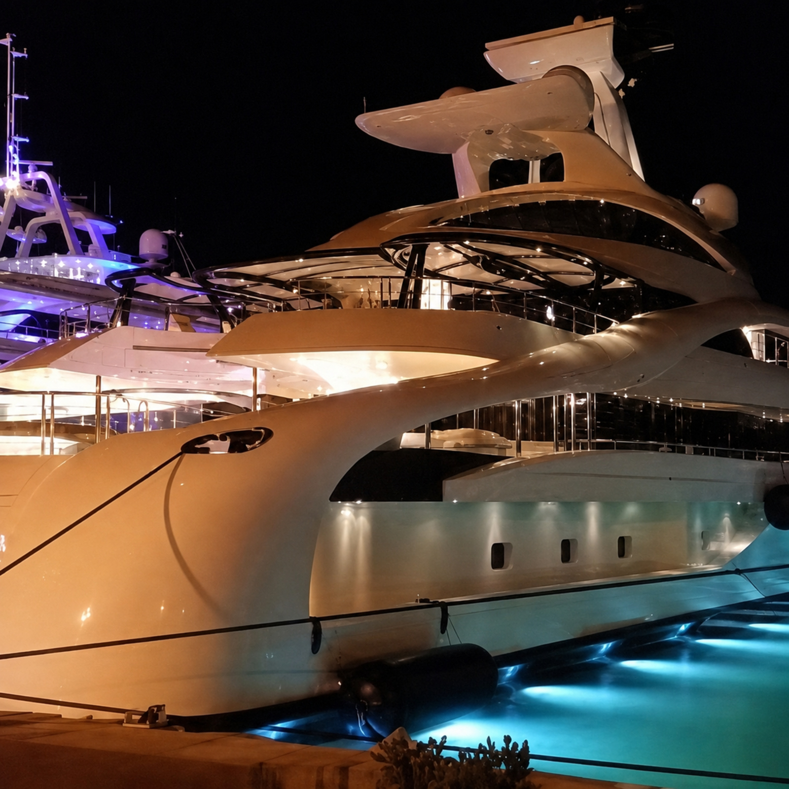 Superyacht nel porto di Monaco